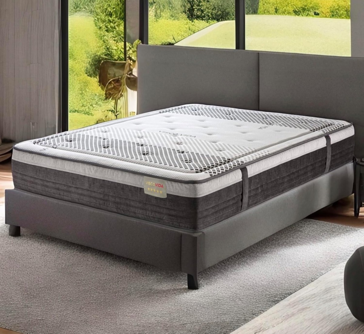 T-ORMU Matelas 140x190 mémoire de forme, 27 cm